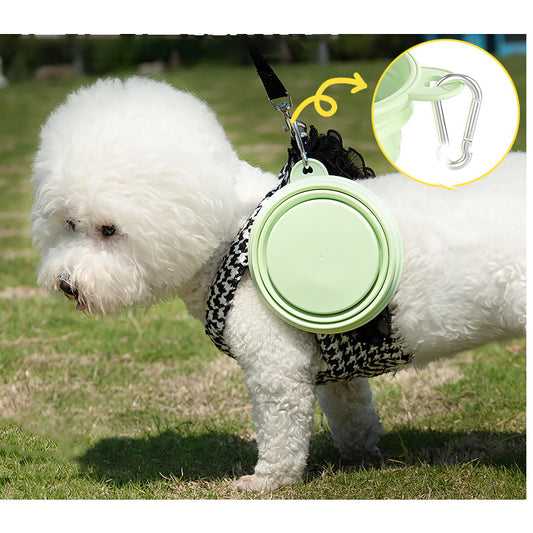 Foldable Outdoor Dog Bowl Lightweight & Portable - FriskFable - friskfable