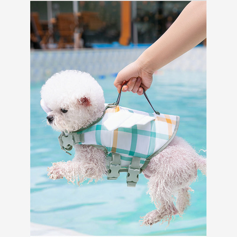 Small Dog life jacket Leash Clip & Multi-Protection - FriskFable - friskfable