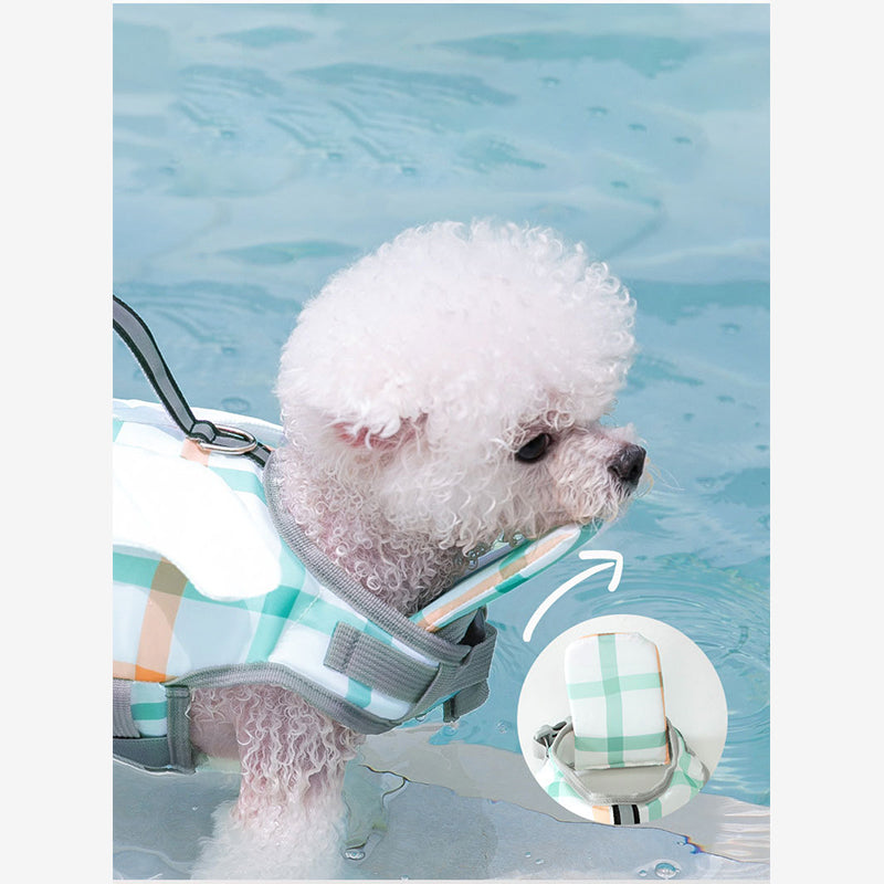 Small Dog life jacket Leash Clip & Multi-Protection - FriskFable - friskfable