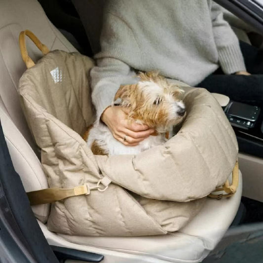 Waterproof 2-in-1 Dog Car Seat - Cylinder Padding for Snug Fit | FriskFable - friskfable